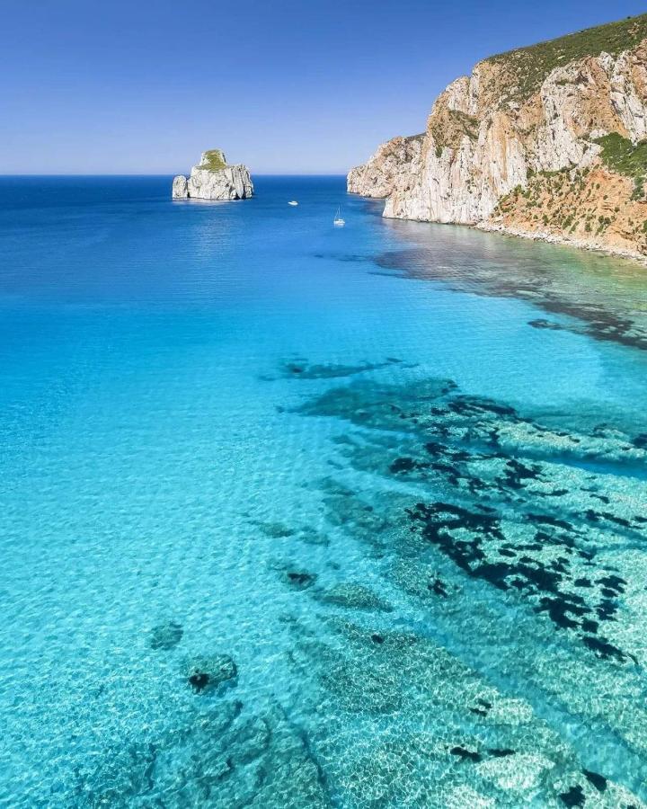 Villa L'Estasi Tanca Piras A Bordo Piscina Con Vista Mare Nebida Exterior foto