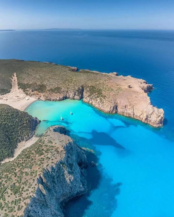 Villa L'Estasi Tanca Piras A Bordo Piscina Con Vista Mare Nebida Exterior foto